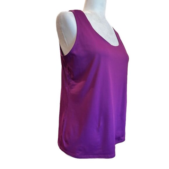 Chicos Womens‎ Purple Tank Top Size Large Shell Nylon/Spandex - Picture 2 of 5